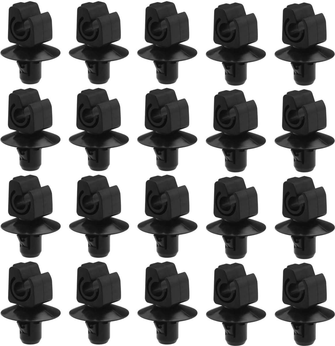 Store_8 - Slanghouderclips - Vervangingsclips - 20 stuks - Zwart - Bevestigingsclips - Compatibel met Ford - Decoratieve clips