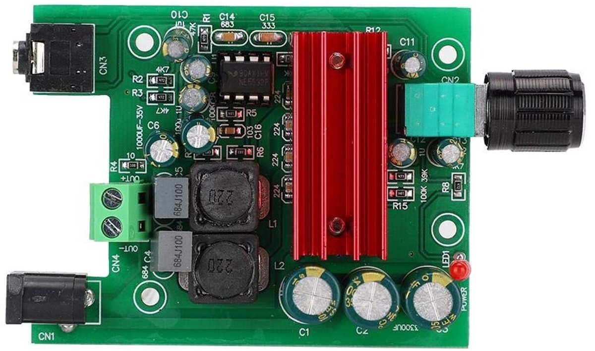 TPA3116 D2 Mono Digitale Versterker Module 100W met OPAMP NE5532 - 8-25V
