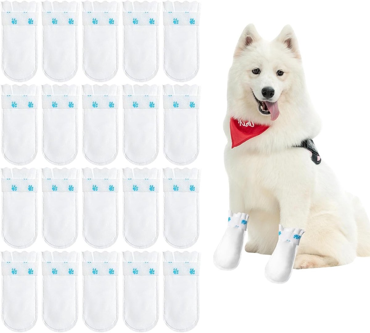 Hondenlaarzen voor Pootbescherming, Waterdichte Wegwerpschoenen voor Buiten, Ideaal voor Wandelen en Activiteiten met Honden