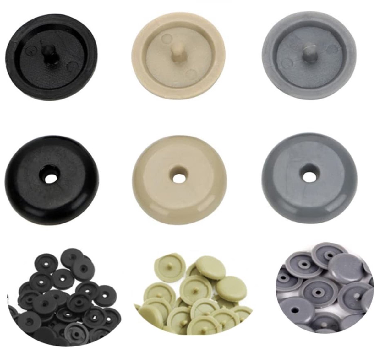 Allecto - Safety Belt Stopper Button - Auto Veiligheid - Voorkomt Schuiven - Kleurvarianten - 30 Pairs - Geschikt voor Auto's - Diverse Kleuren
