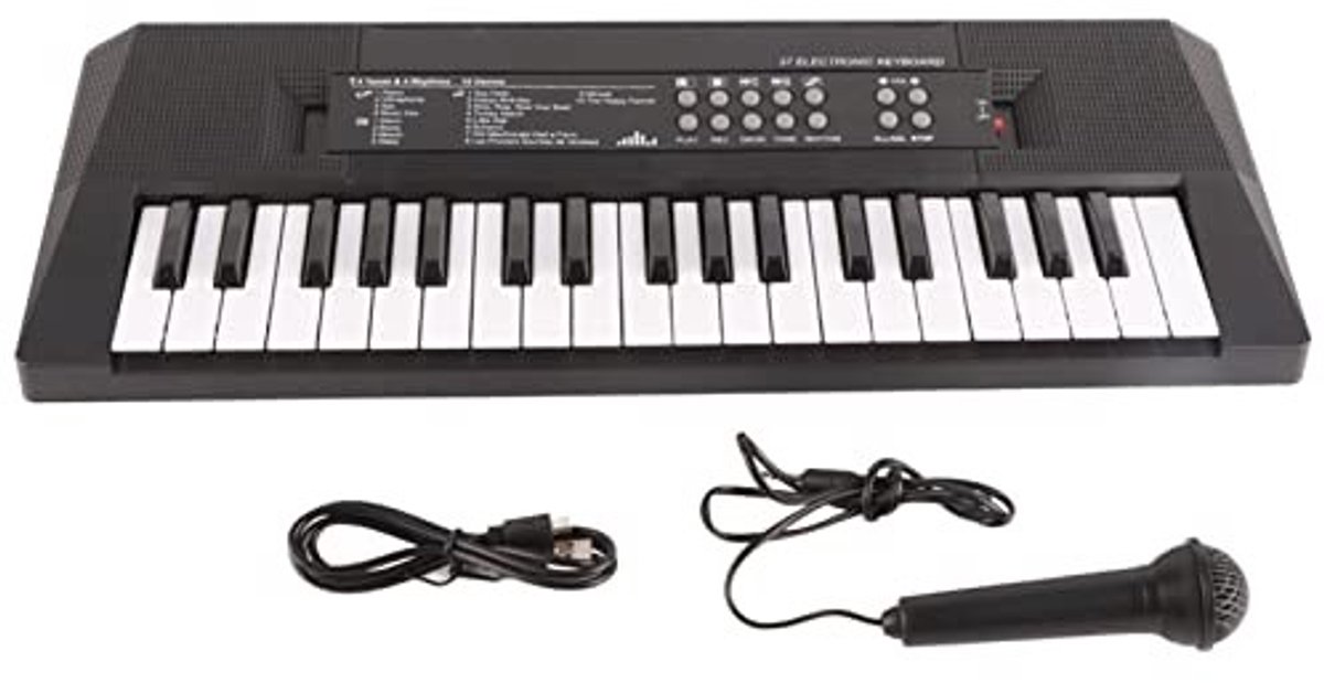 Store_9 - Elektronisch Keyboard - 37-toetsen - Met Microfoon - Inclusief Opnamefunctie - Geschikt voor Muziek - Zwart