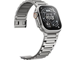 Titanium Grade 4 Armband voor Apple Watch Ultra 2/Ultra 49mm met Magneet, Ultralichte Vervangbanden met Super DLC Coating voor iWatch Ultra en Duurzaam Design