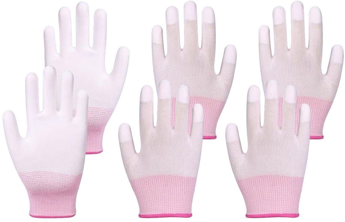 Hittebestendige en Antislip Handschoenen voor Kappers en Krullend Haar - Set van 3 Stuks
