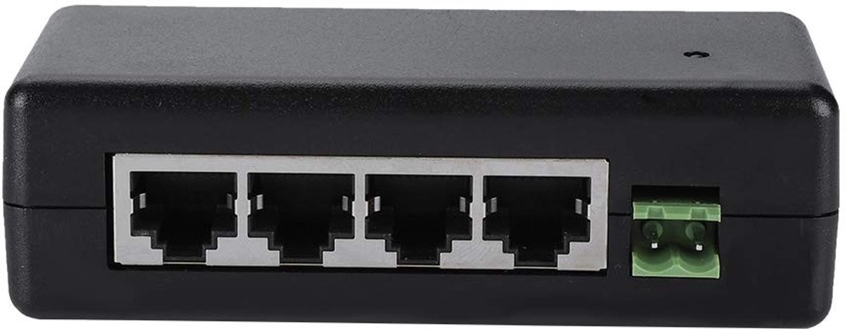 aladdien - Power Injector - PoE Ethernet Voeding - 12V-48V - 4 Poorten - IP Camera - Krachtige en betrouwbare voedingsoplossing voor netwerken