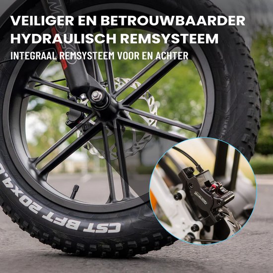 vankel Literider 2.0 Opvouwbare Elektrische Fiets–648Wh Accu–20×4.0 Inch Fatbike Banden–Actieradius tot 90 km–Voor- en Achter Hydraulische Schijfremmen–MOZO Aluminium Verende Voorvork met Lock-out– Elektrische Stadsfiets –Max. Belasting 180 kg–Groen van VANKEL — afbeelding 3