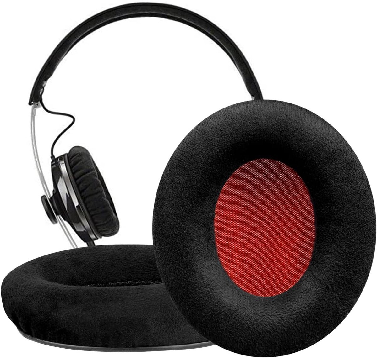 Vervangende Oorkussens voor Sennheiser Momentum On-Ear en HD1 Hoofdtelefoons - Geluidsisolerende Earpads van Hoogwaardige Schuim met Microvezel Bekleding