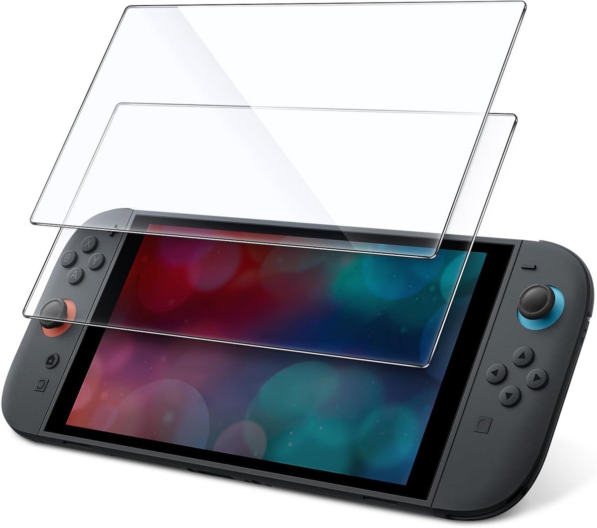 Screen Protector voor Nintendo Switch 2 2025, 9H Gehard Glas, Krasbestendig en HD Duidelijk, 2 Stuks voor Maximale Bescherming
