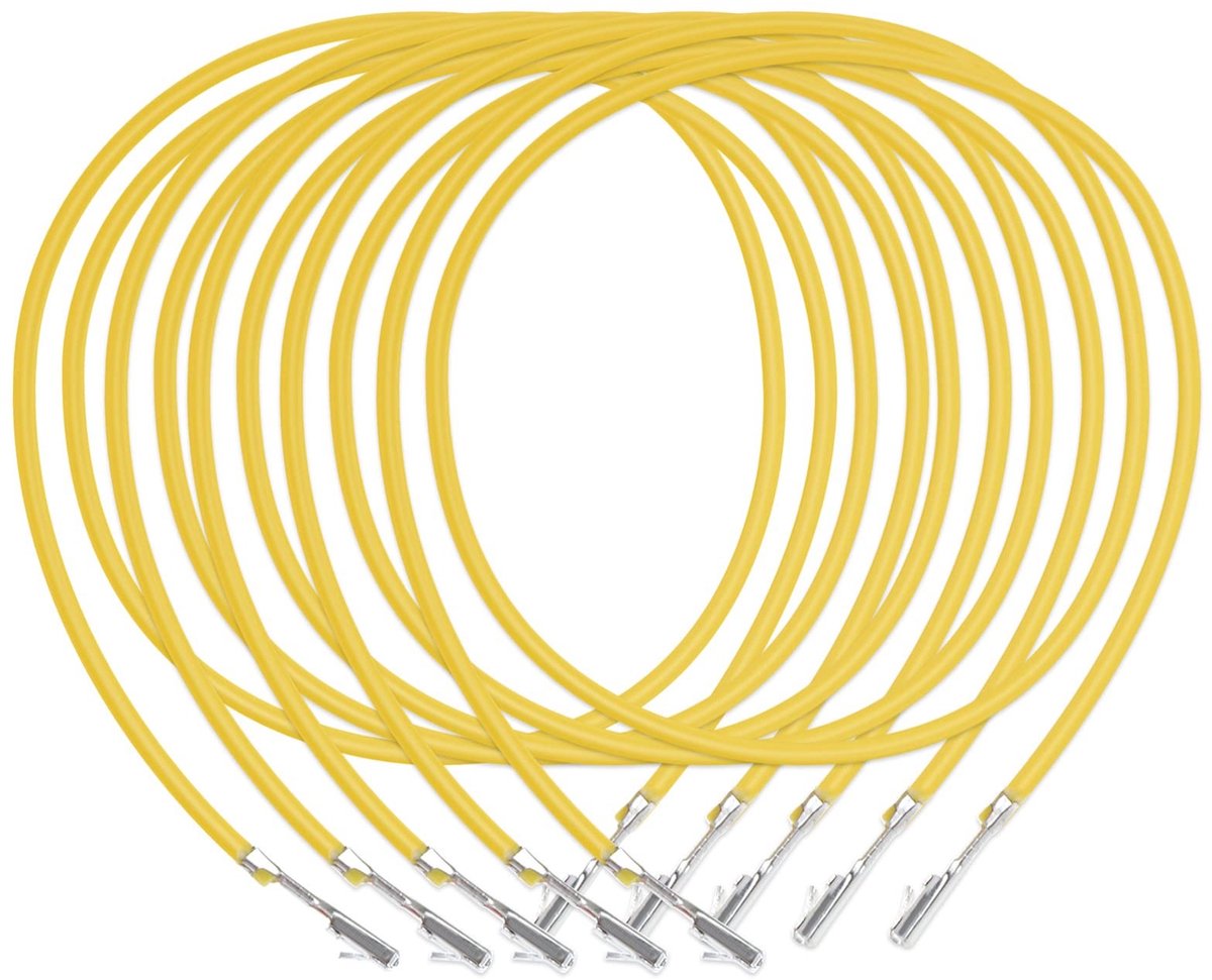 ONF3 - 5 Stks Reparatie Lijn Kabel - Vervanging voor Auto-elektronica - Geel - 0,50 mm² - Geschikt voor VW Audi Skoda - 60 cm