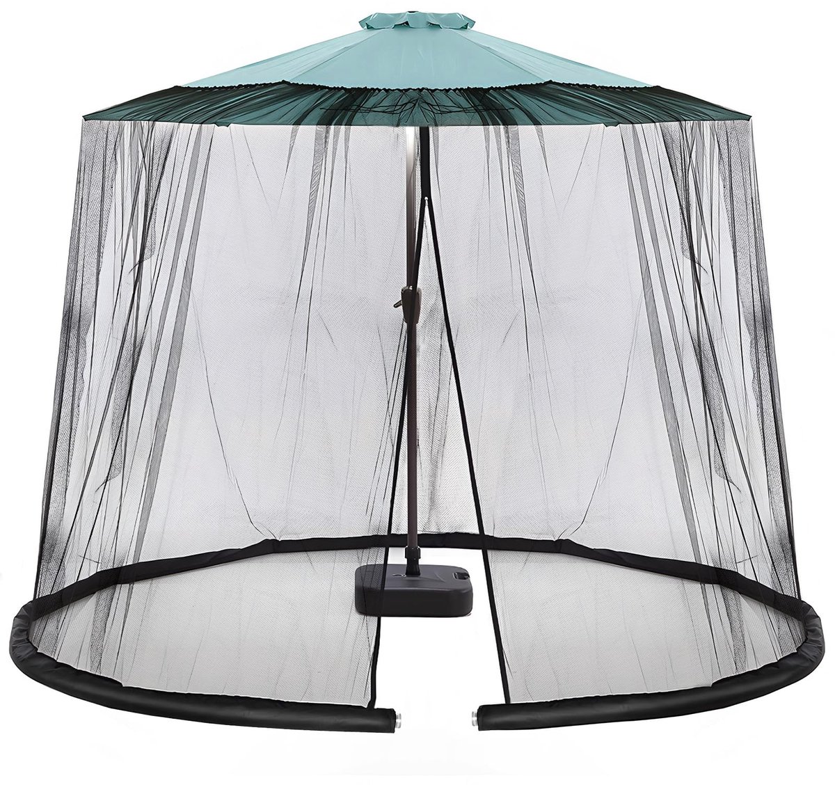 Allecto - Mosquito net - Bescherming tegen insecten - 335 x 240 cm - Polyester - Buitenleven - Ideaal voor parasols - Kleur B