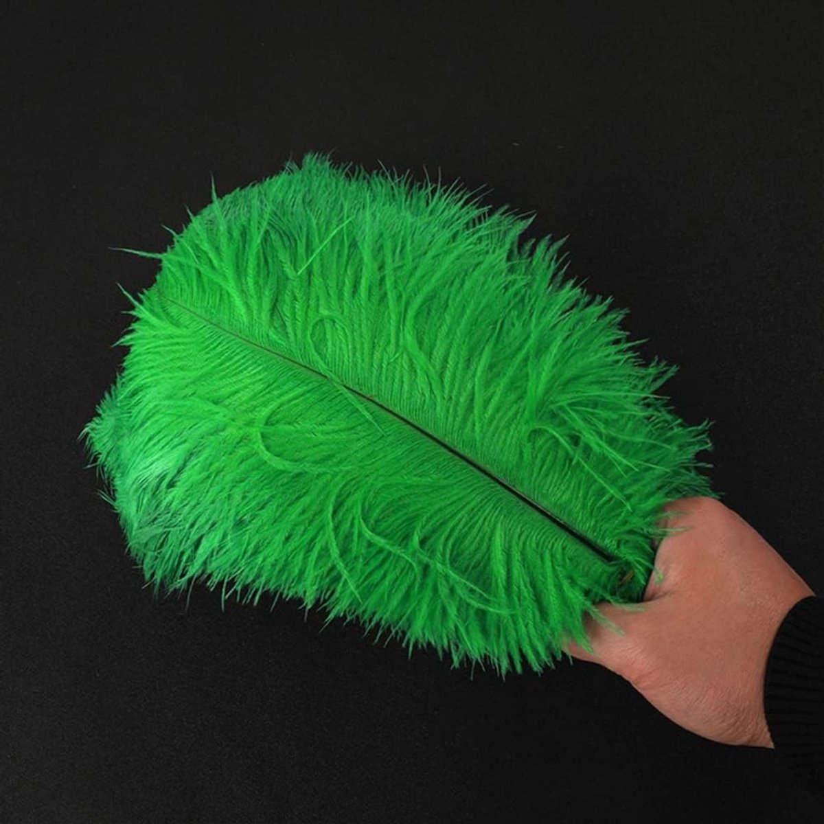 aladdien - Natuurlijke Struisvogelveren - Knutselaccessoires - 35-40 cm - Groene Decoratie - Dromenvanger - Geschikt voor Bruiloften