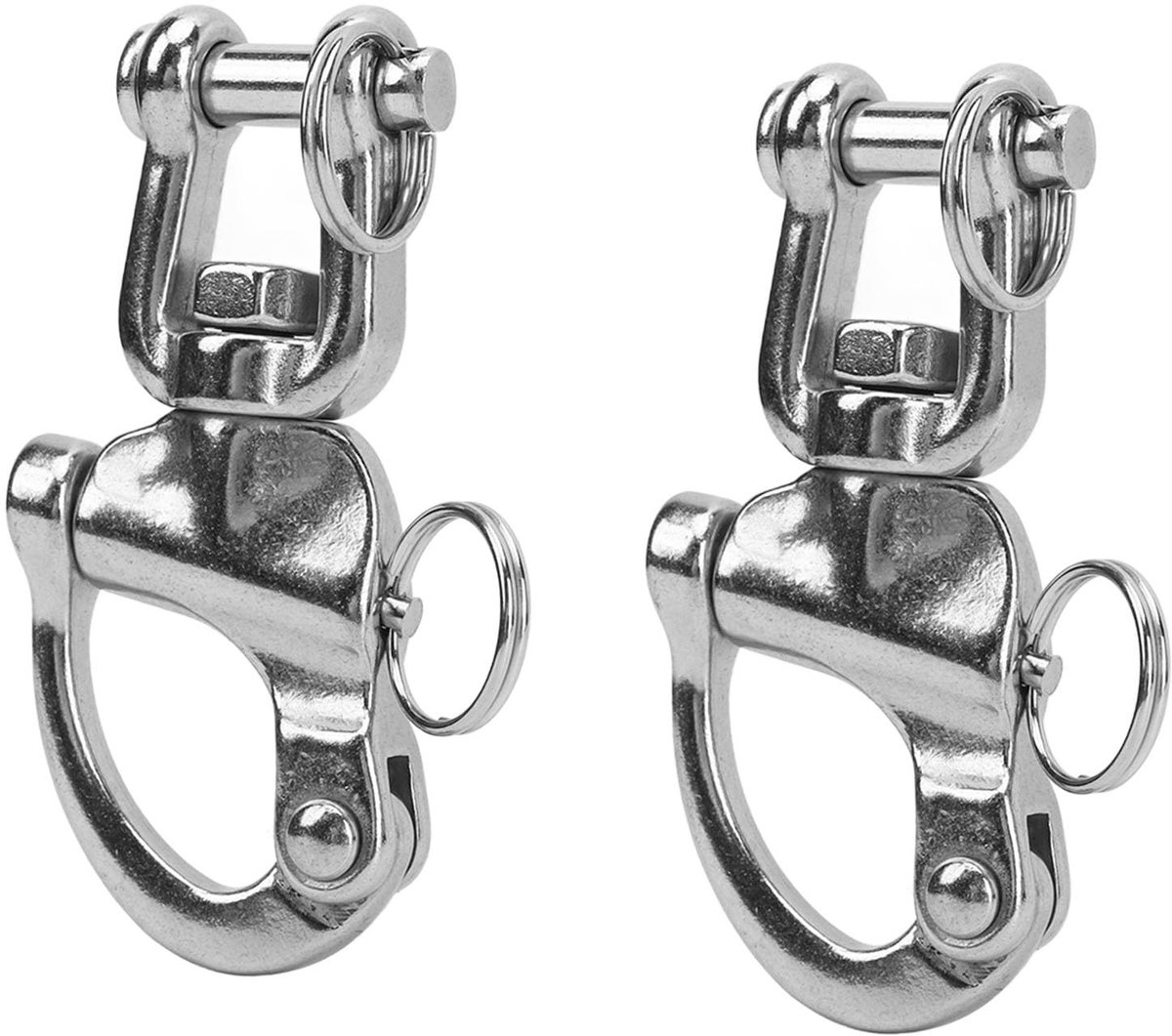 Dailygoods- Snaphaak 316 Roestvrij Staal - Snelsluiting - Rotating