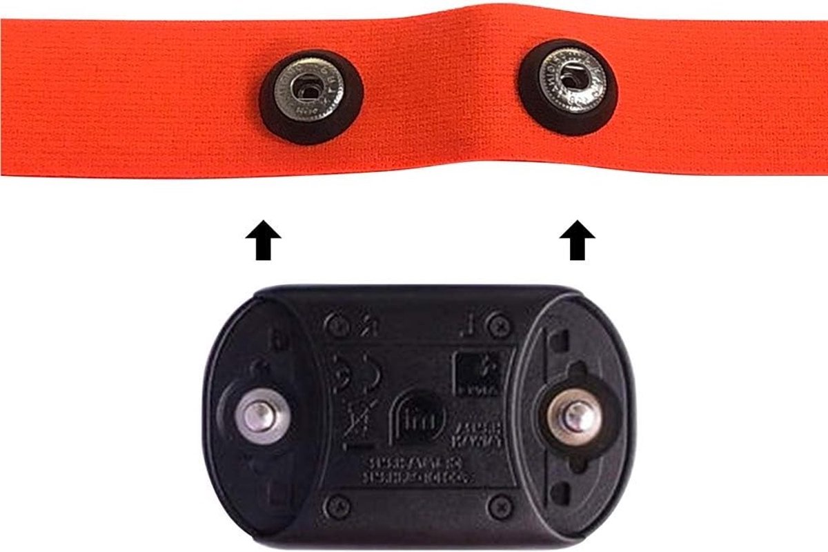 Verstelbare Hartslagmonitor met Elastische Sportriem voor Fitness en Activiteiten, Geschikt voor Garmin en Wahoo