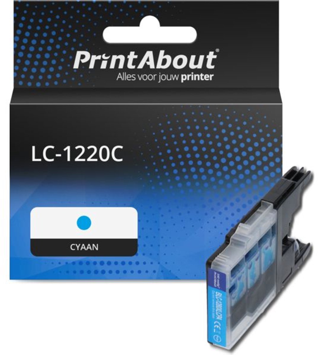 PrintAbout huismerk Inktcartridge LC-1220C Cyaan geschikt voor Brother