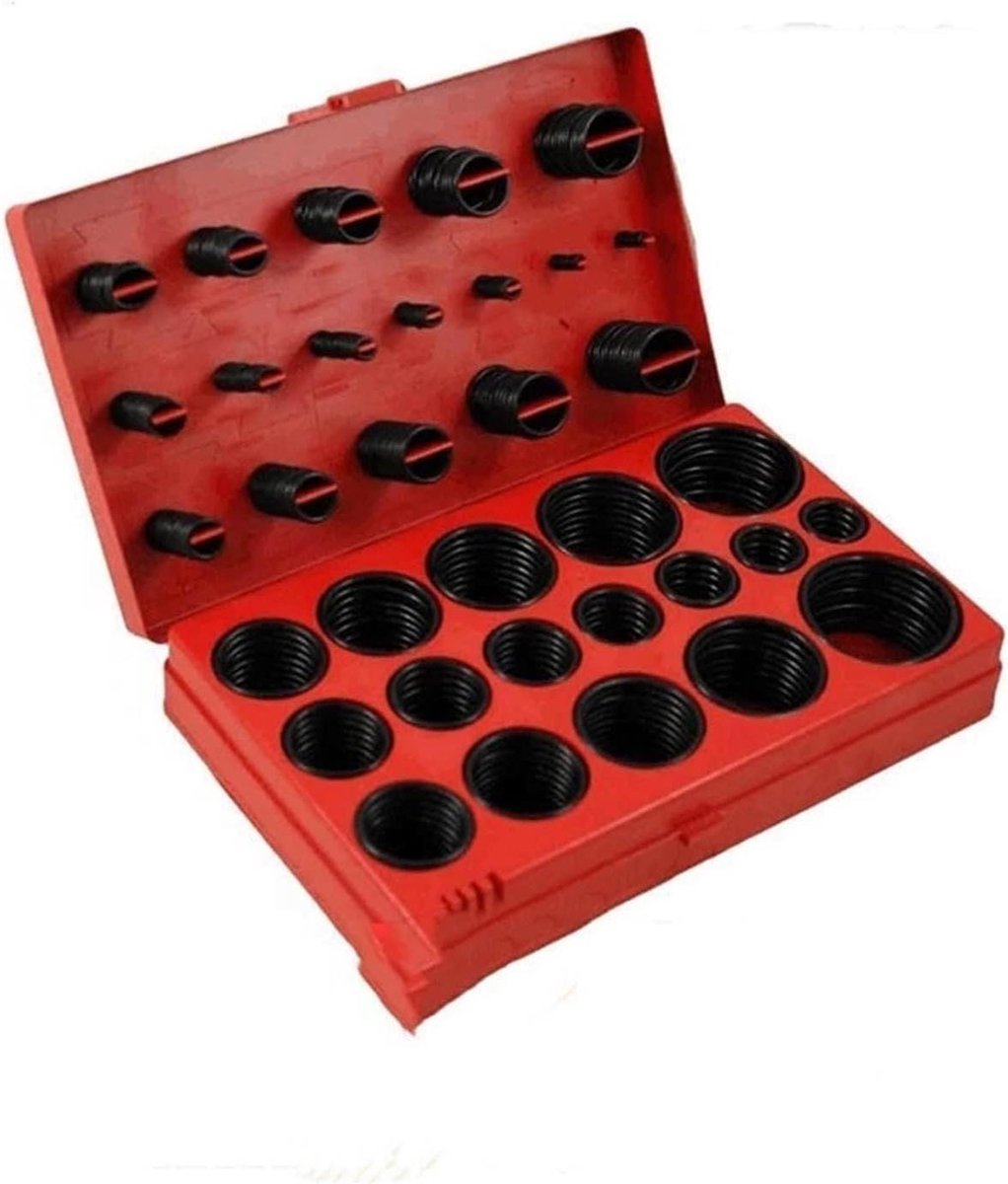 Rubberen O-ring Set - Afdichtingsringen Assortiment - Loodgieters Werk - Universele Maten - 419 Stuks - Zwart