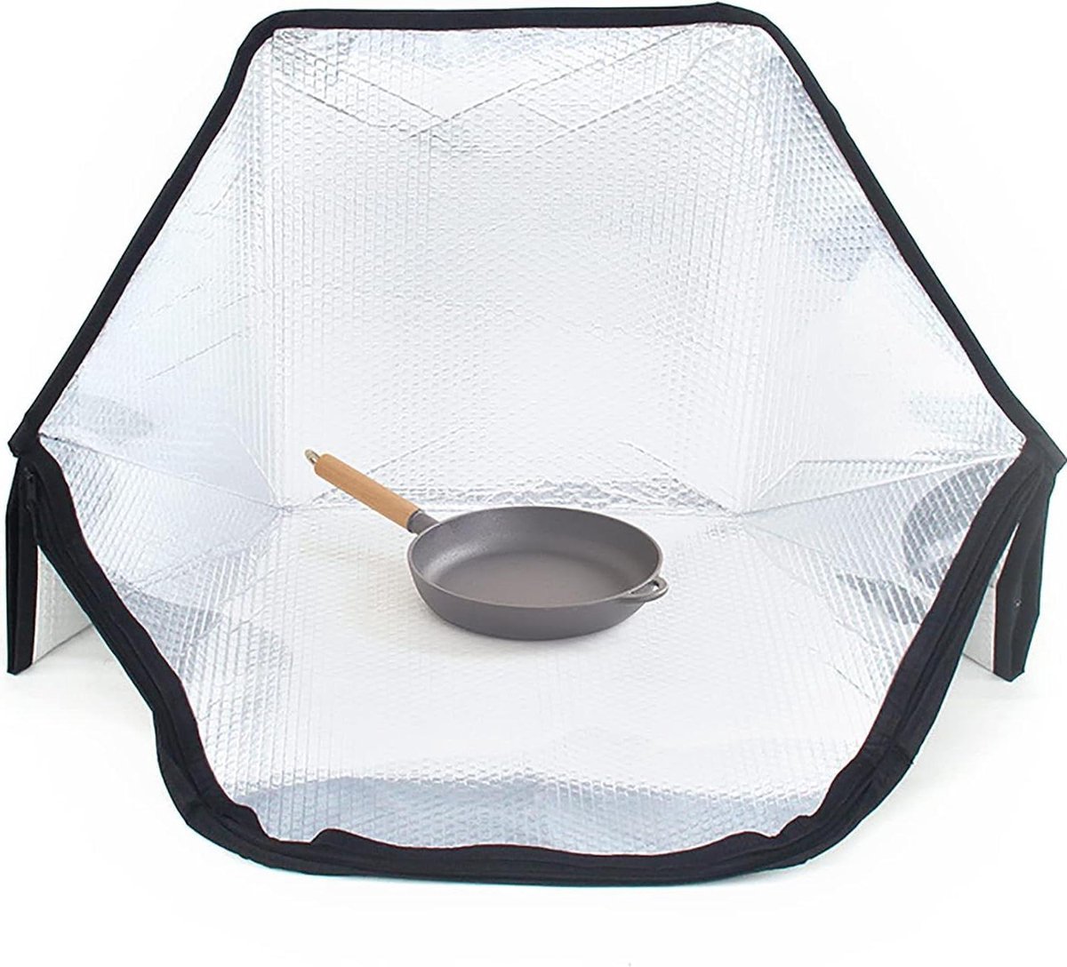 Zonne Oven - Draagbare Kookker - Buiten Koken - Opvouwbaar Ontwerp - 60x45x50cm - Zwart