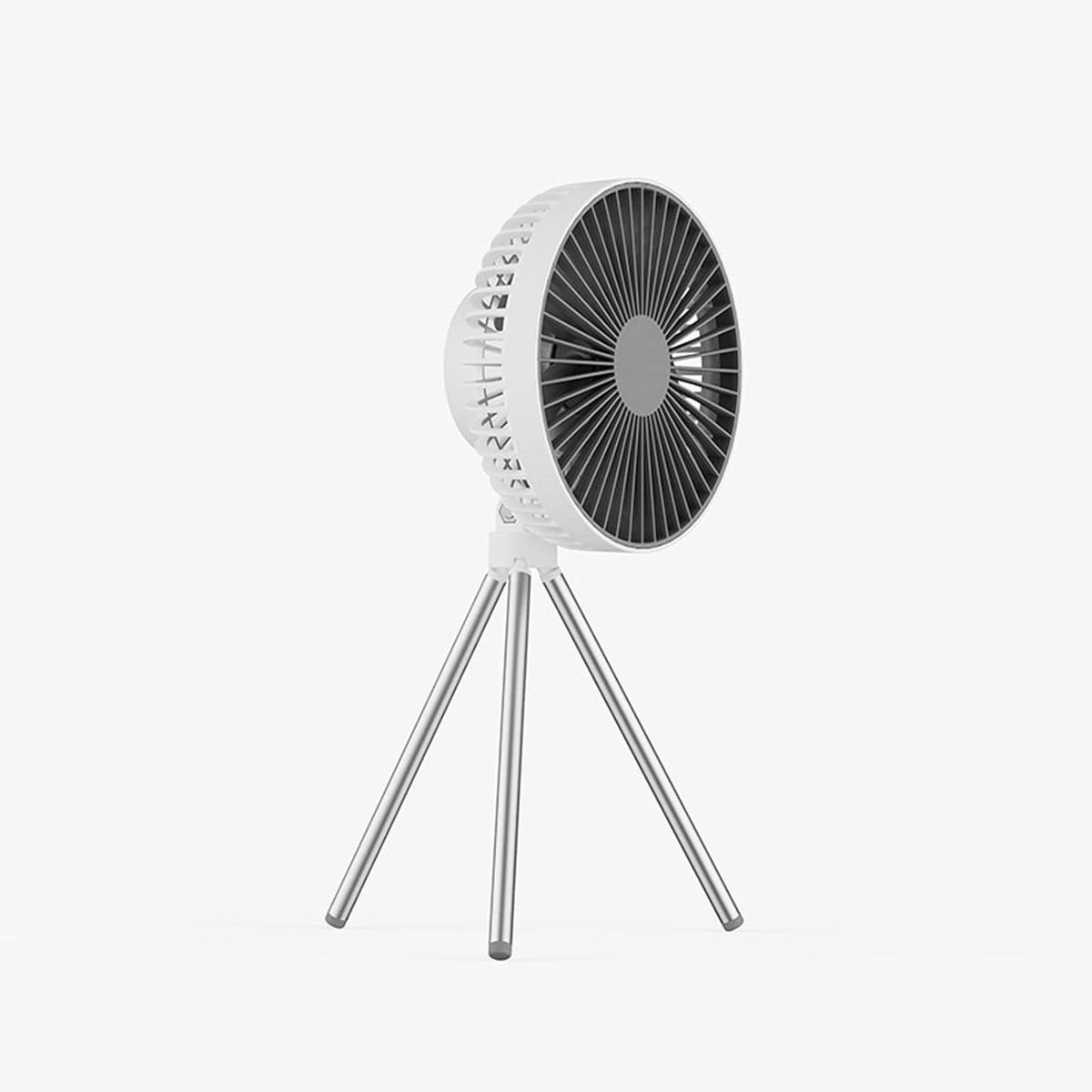 Draagbare Ventilator - Oplaadbare Fan - Bureau Koeling - Flexibel Statief - 16.5 cm - Wit