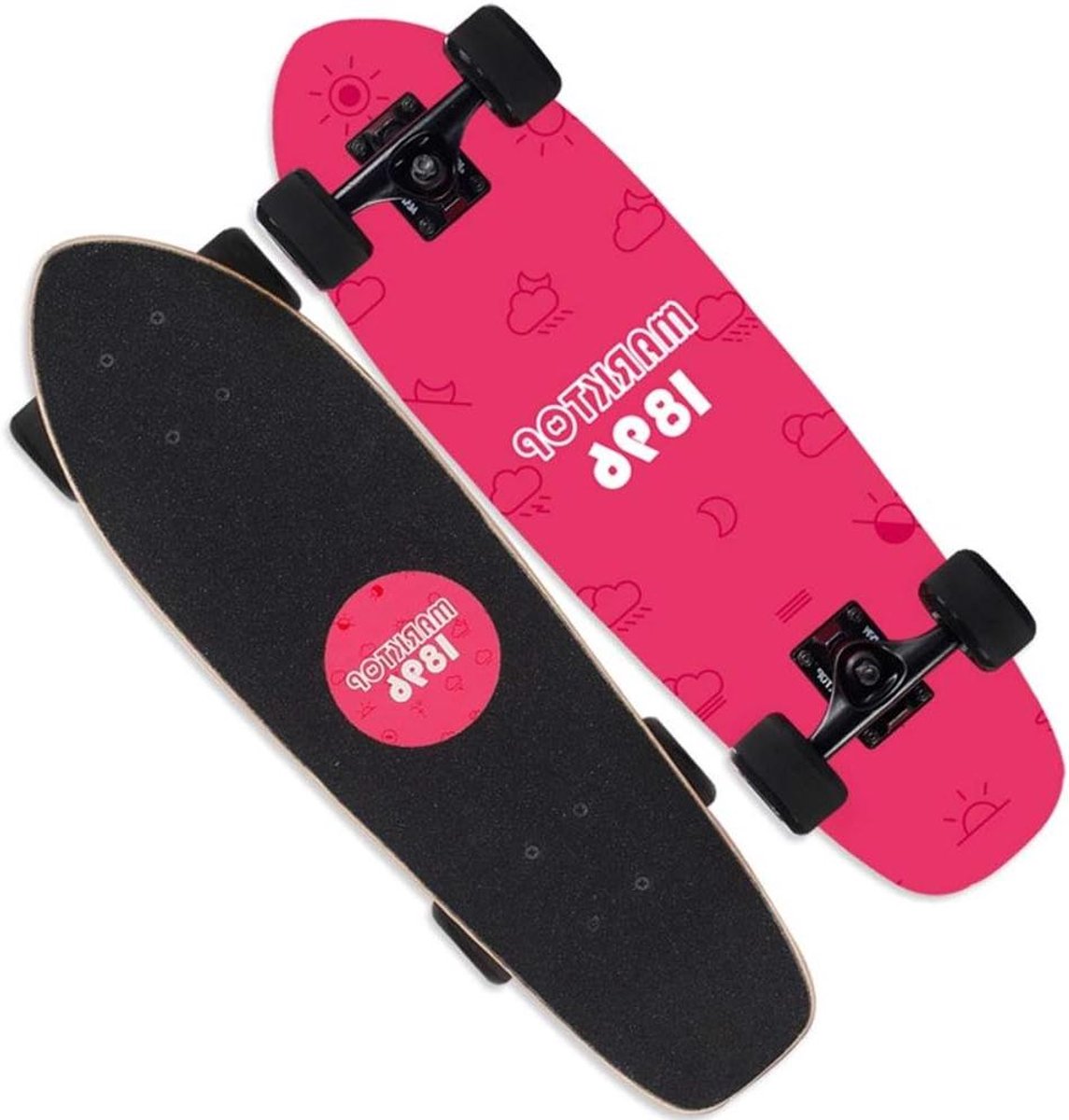 Fish Board Skateboard Kleine Vis Board Straat Street Cruisen U-vormige Dubbel-kromme 8 Inch Breed Mood