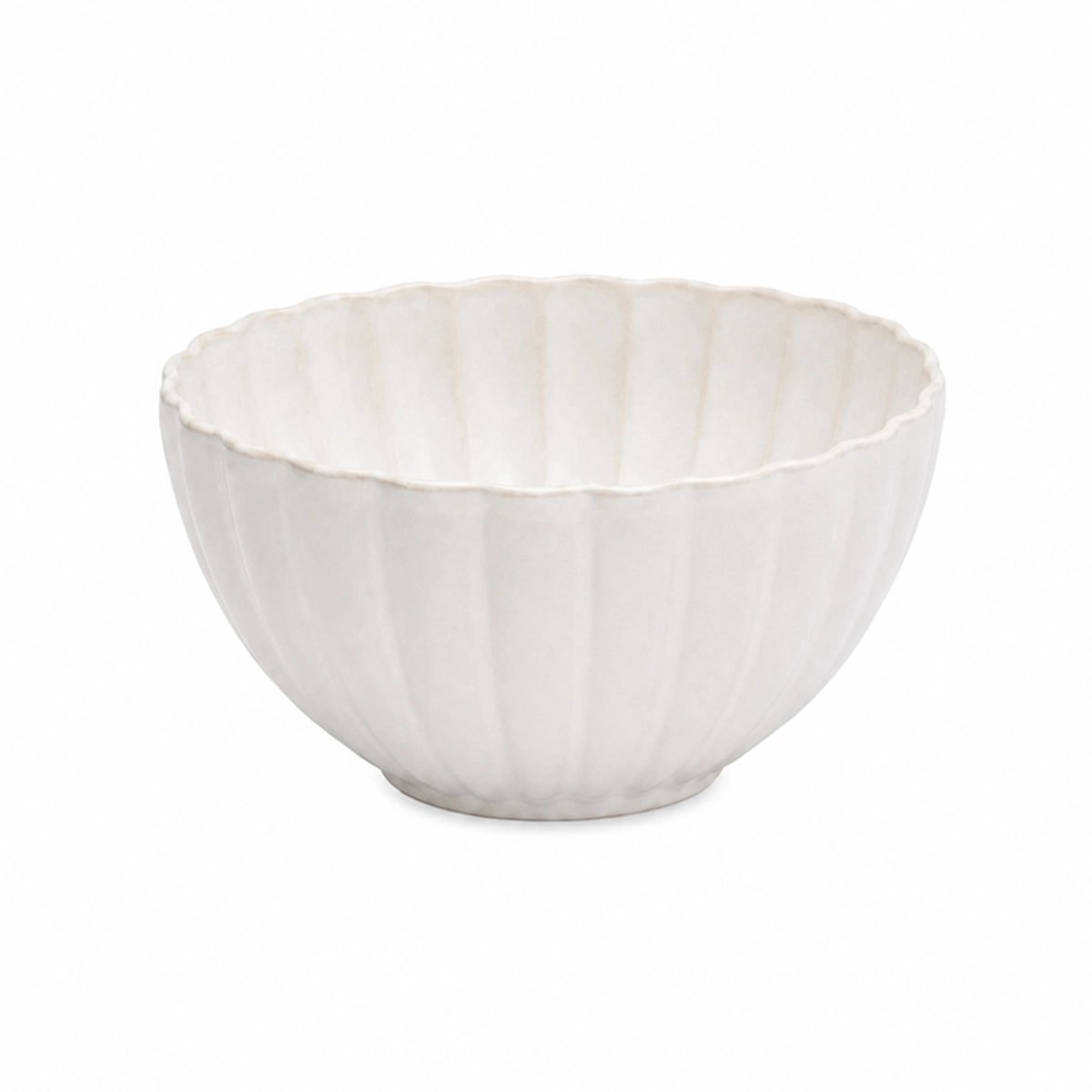 Lavandoux - Dessertschaaltjes - Geschulpte - Ø 13 cm - Gebroken Wit - Set van 4