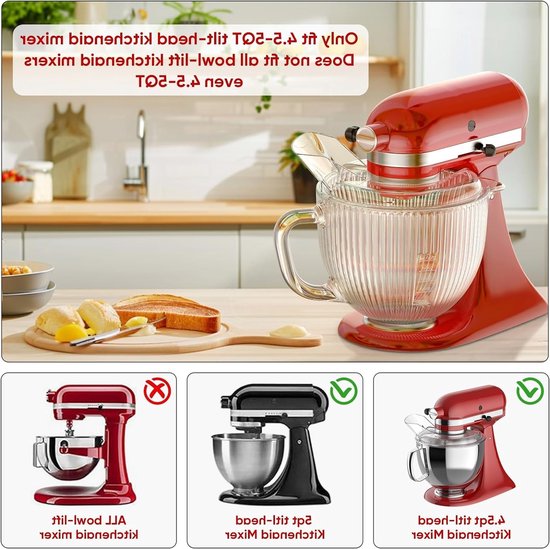 Cocoplus - Gietbeschermer - Mixeraccessoires - Transparant - Veilige pasvorm - Spatbeschermer - Mixer - Geschikt voor meerdere modellen - Diverse kleuren. van Merkloos — afbeelding 2