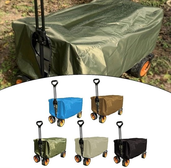 Vouwbare Tuinkar van 210D Oxford Stof, Waterdichte Bescherming voor Tuin, Kamperen en Boodschappen, Ideaal voor Auto en Caravan — afbeelding 4