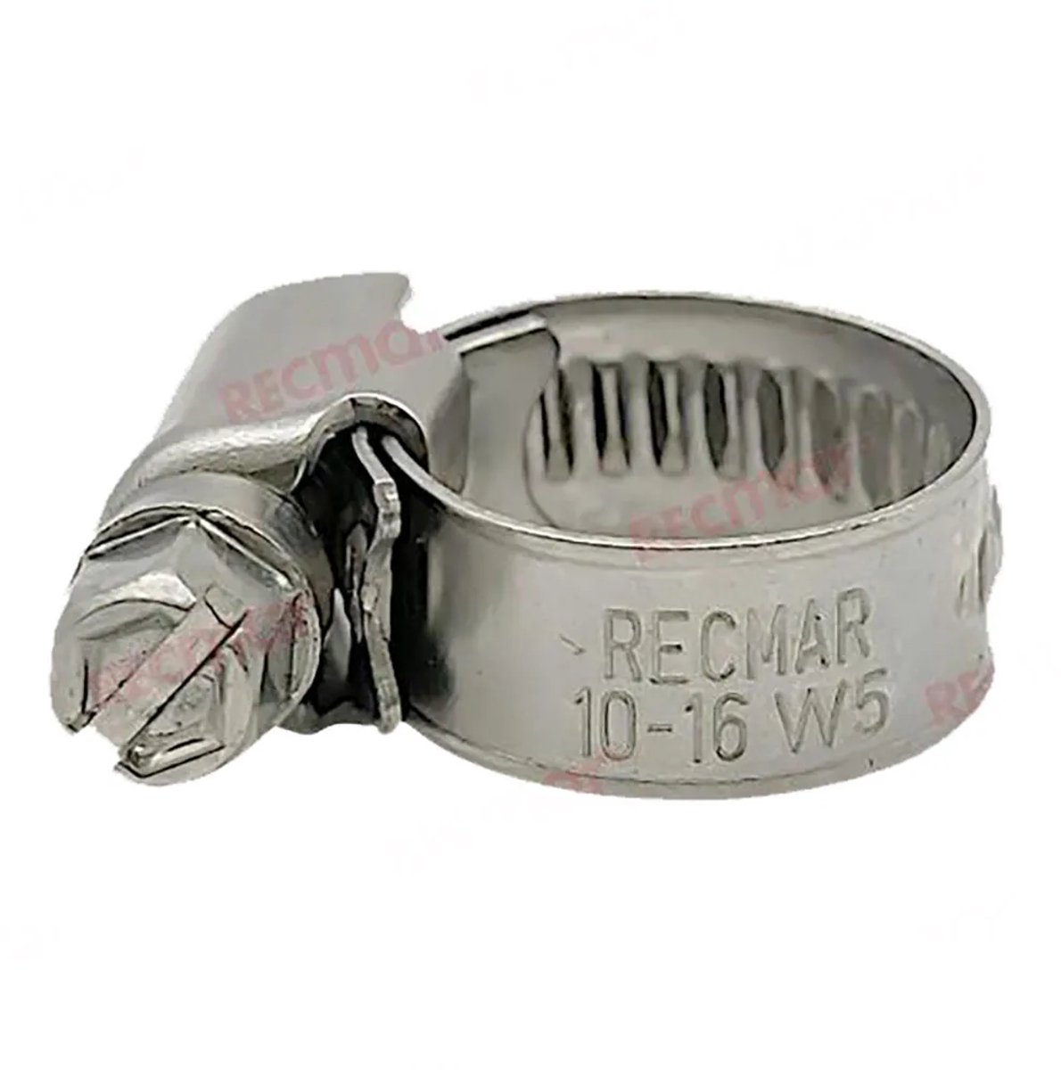 Recmar W5 Roestvrij Staal Klem 25 Eenheden Zilver 12-20 mm