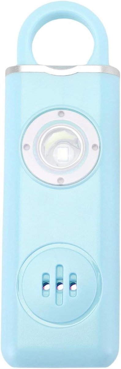 Persoonlijk Veiligheidsalarm - Noodalarm Sleutelhanger - Noodsituaties Melden - 130 dB Sirene - Compact - Blauw