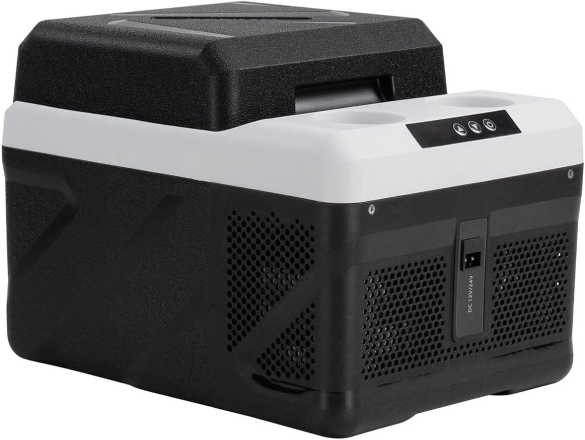 QUOVO® Compressor Koelbox - Koelbox - Elektrische Koelbox - Zwart - 43cm x 33cm x 32cm