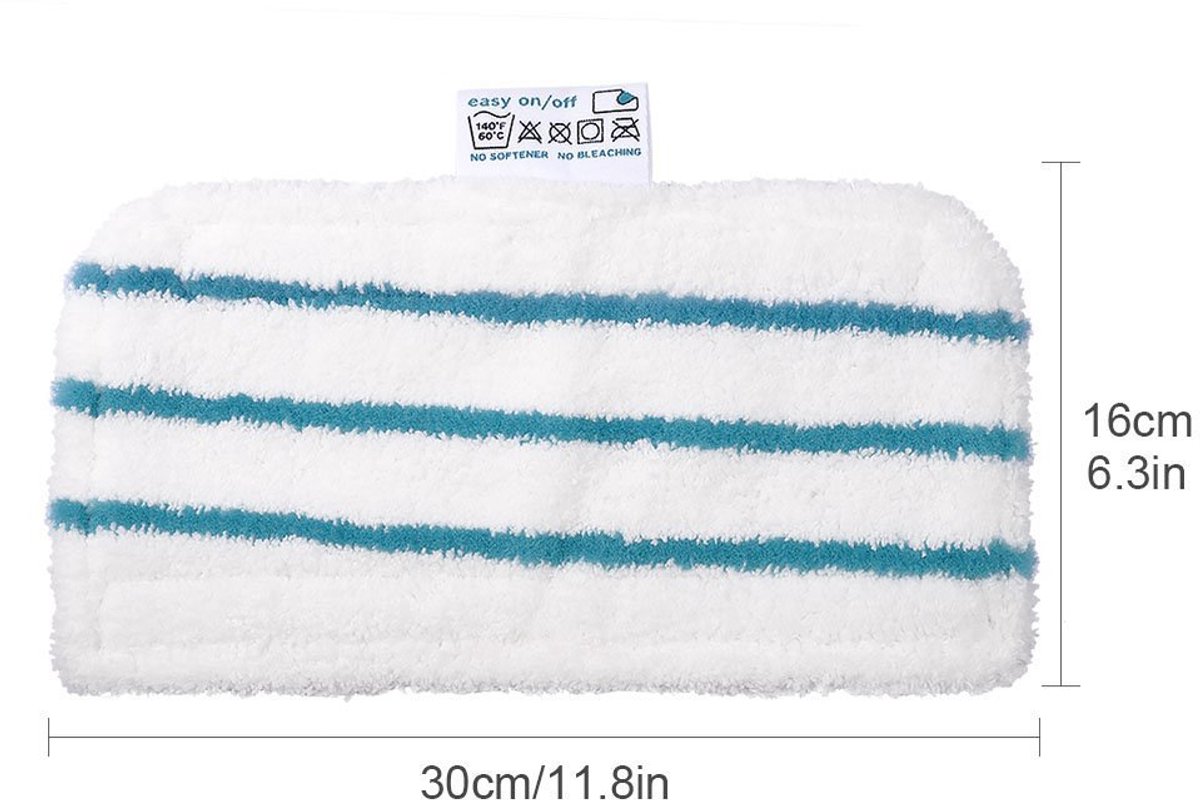 4 stuks wasbare microvezelpads - geschikt voor Black Decker Steam Mop, FSM1500, FSM1600, FSM1610, FSM1620, FSM1630, FSMH162,Dweil Pad wasbaar vloer reiniger mop stoom - Vervangt FSMP2 – foto 6