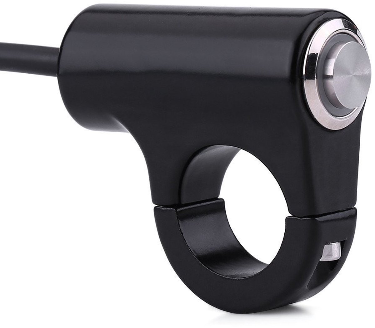 Byshayne - 22mm Handlebar Switch - Motorfiets Schakelaar - Aluminium - Blauw - Startknop - Geschikt voor Hoorn en Verlichting - Model B