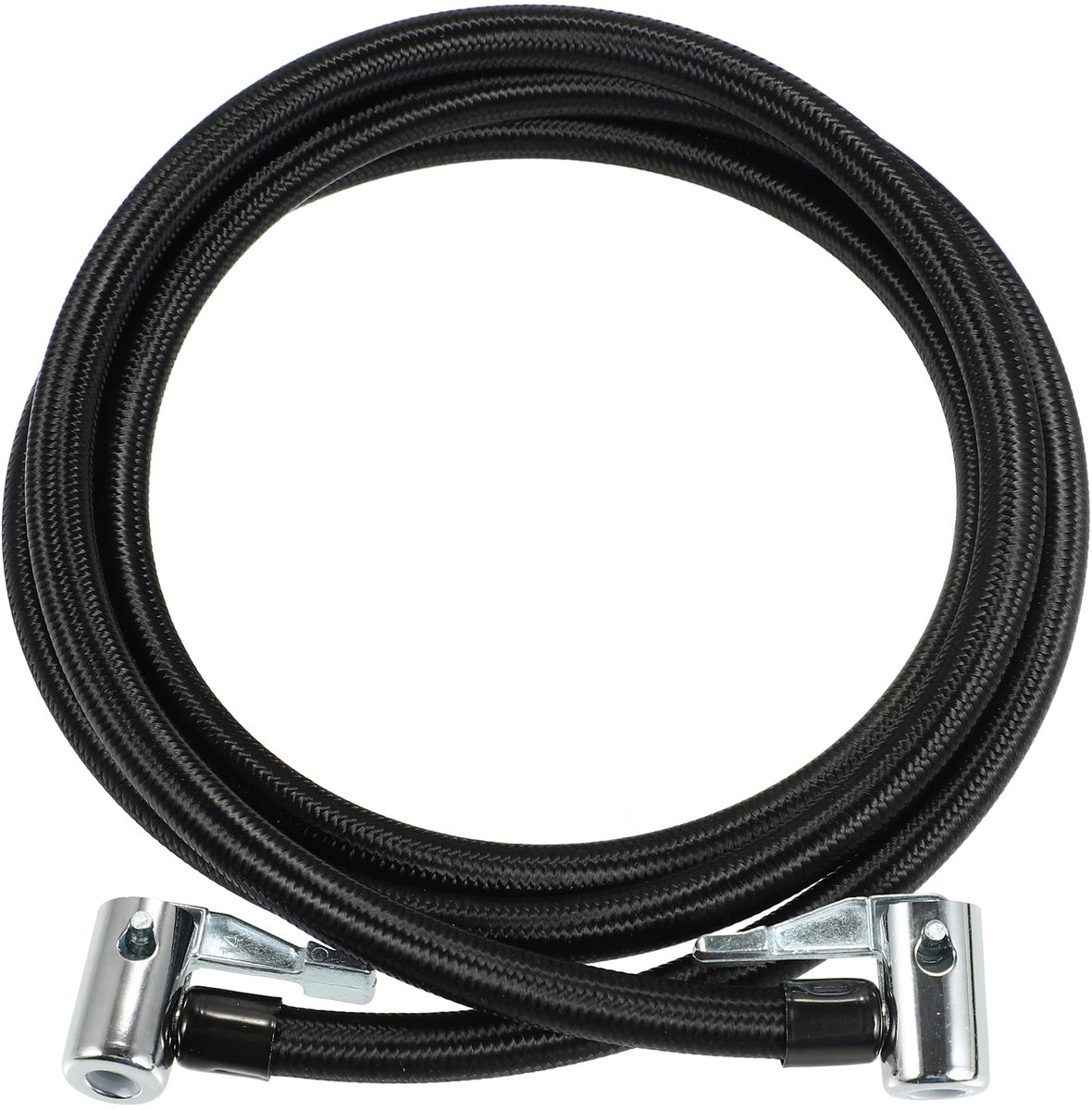 Byshayne- Bandenslang 150cm - Dual Lock-on Aansluiting - Geschikt voor Auto's/Vrachtwagens/Motorfietsen/Fietsen - Zwart - Metaal/Nylon/Rubber - Luchtpomp
