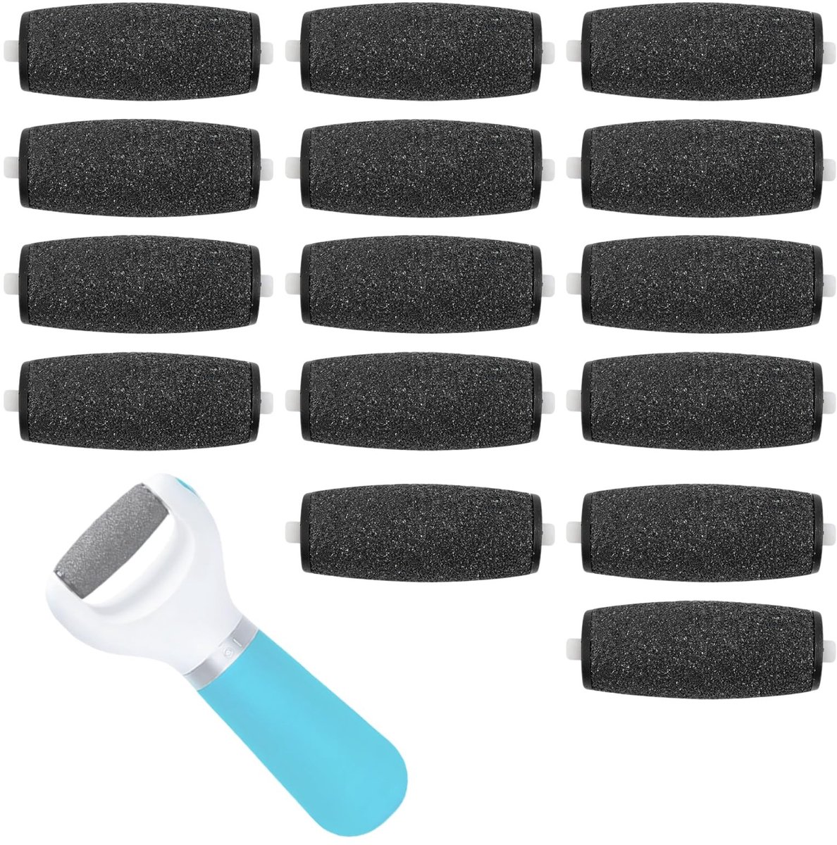 Dailygoods- Exfoliërende Roller - 15 Stuks - Voetverzorging - Reservepad - Ergonomisch - Dode Huid Verwijderen - Zacht en Veilig Resultaat - Scrubroller