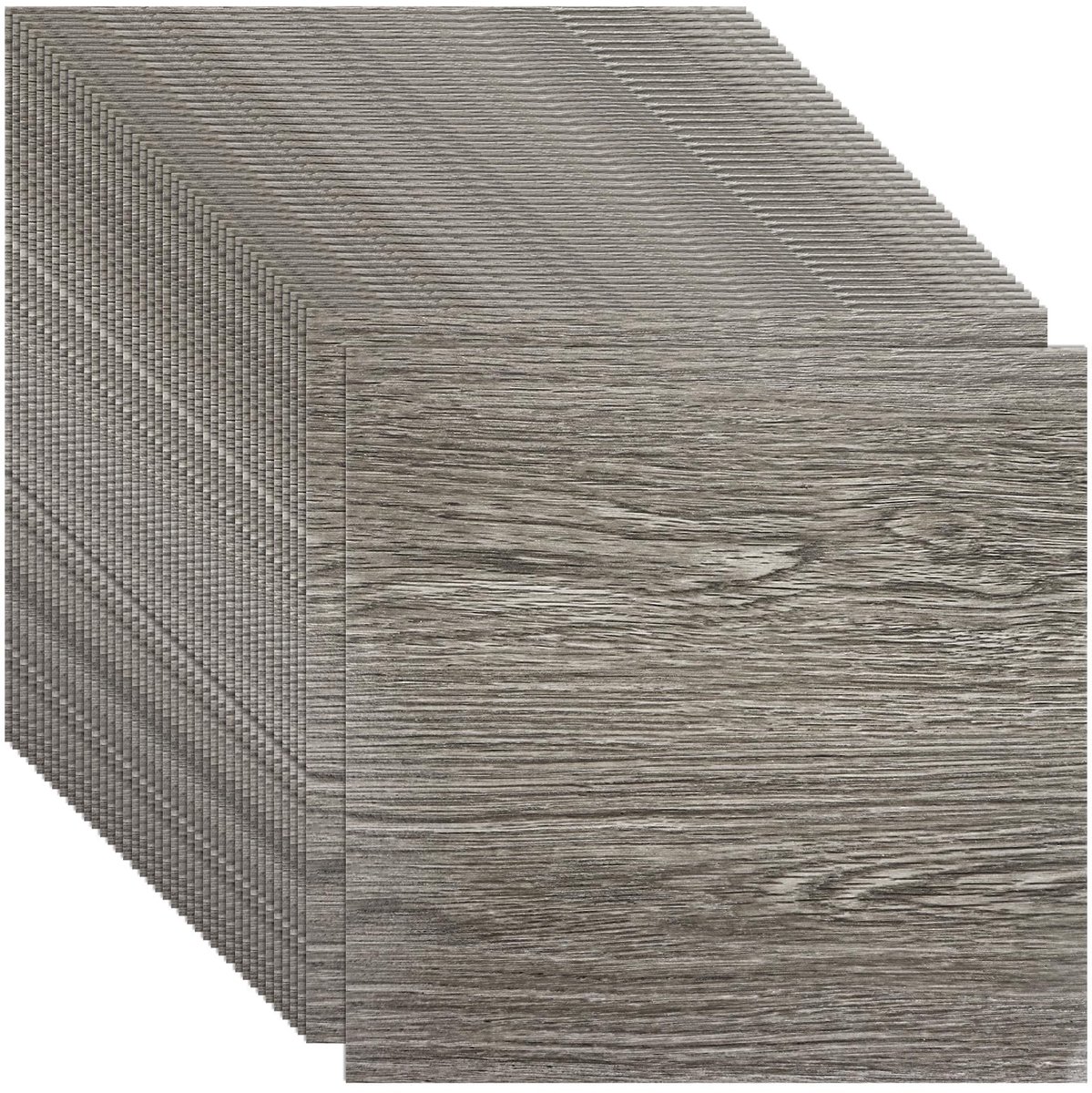 Dailygoods- PVC-Vloerbedekking 40 Stuks - Zelfklevend - Antislip - Waterdicht - Decoratieve Planken - 30 cm x 30 cm - Vinyltegels