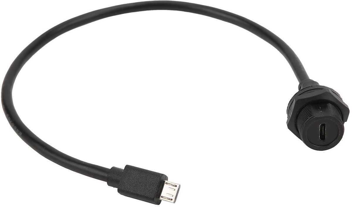 Dailygoods - Waterdichte USB-stekker - USB-aansluiting - Ideaal voor outdoor-apparaten - 0,3 m - E10MC-TF-F/MC-A-M - Geschikt voor lampen
