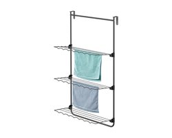 Bodo® Droogrek Hangend - 10m - Ophangbaar aan Deur of Wand - Zwart
