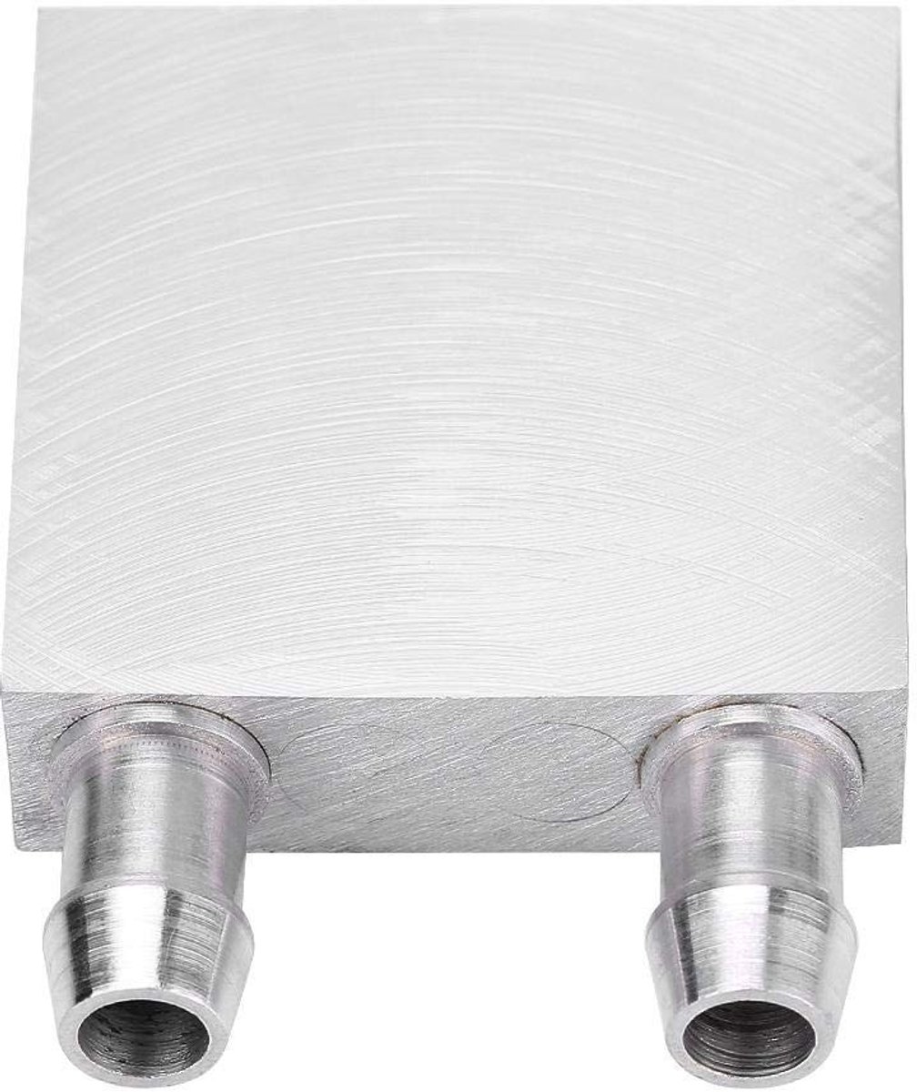BRENZOOS- Waterkoelblok Aluminium - CPU-koeling - Vloeibare Koeler - Interne Stroomkanaal - 40x40x12 mm - Schakelkastkoeling - Koelblok