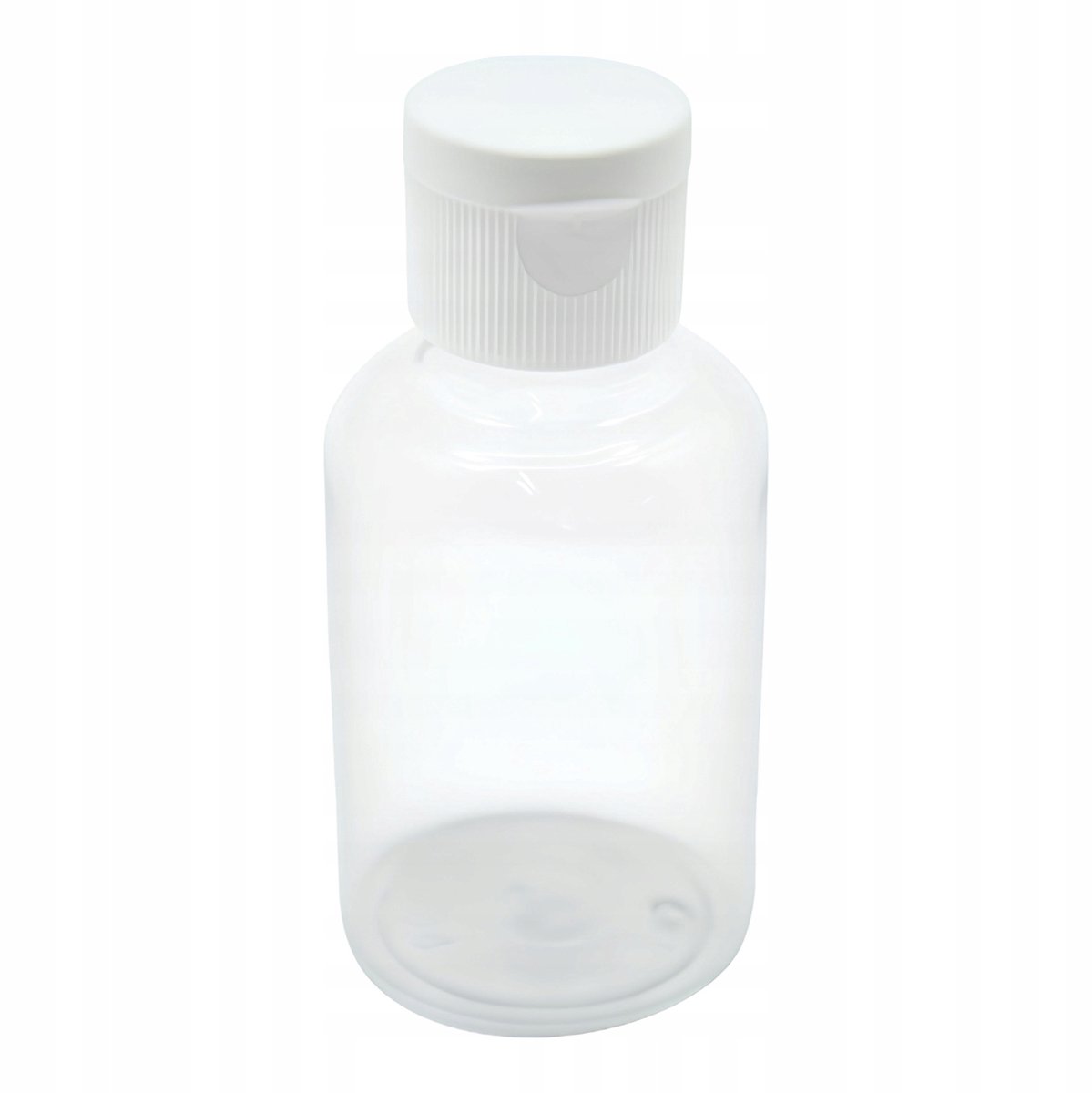 Transparant 150ml fles met klepdeksel - cosmetische houder