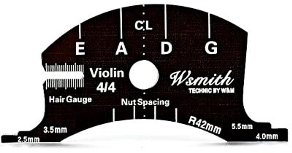 JHUBERS- Vioolbrug Reparatie Gereedschap - Halsschraper - Luthier Tool - Kunststof - 4/4 Viool - 7.4x3.57cm