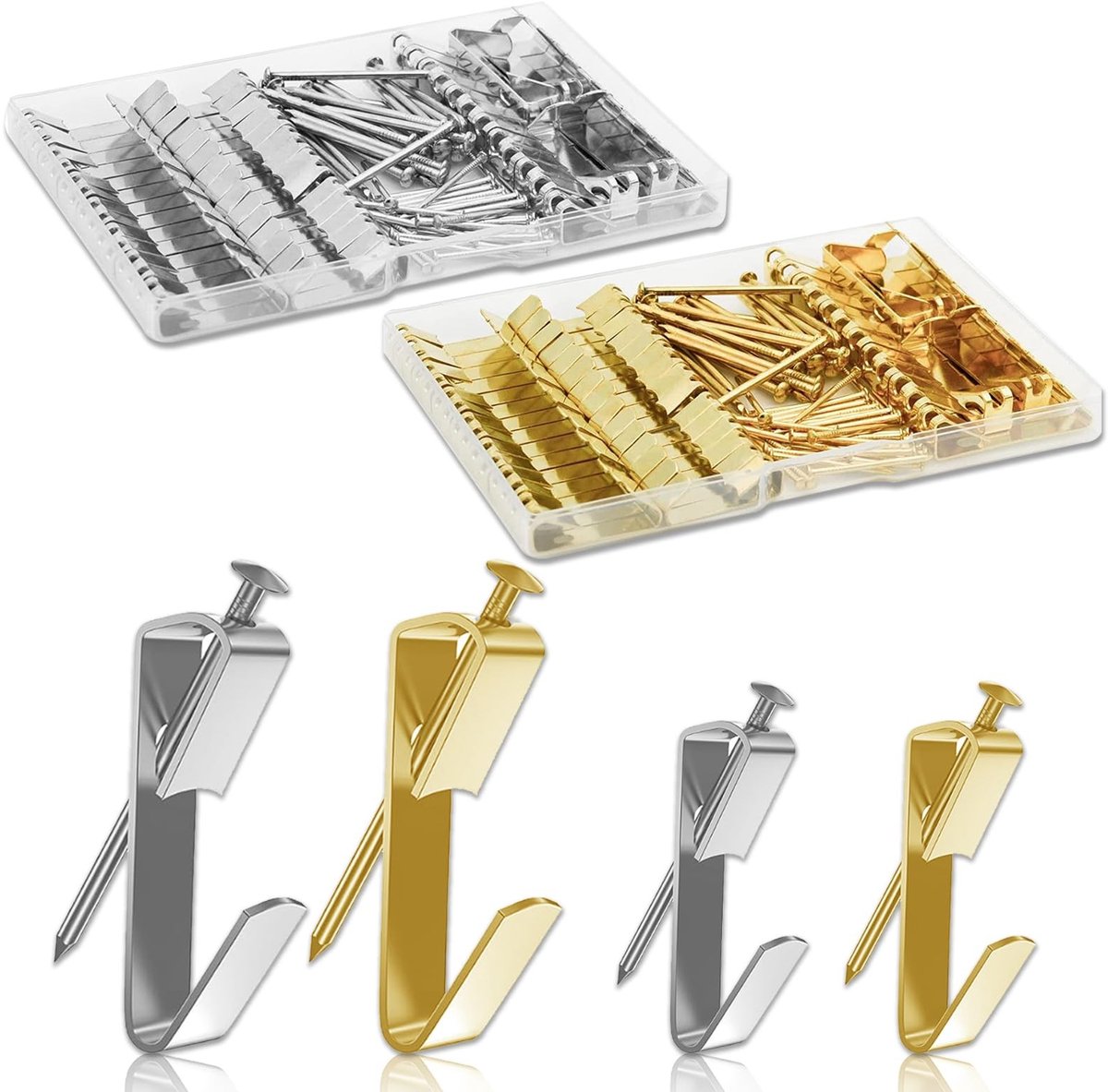 JHUBERS- Fotolijsthaken Set - Zelfklevend - Ophanghaken - Decoraties - Kleding - Sleutels - Tassen - Veelzijdig Gebruik - Haakjes