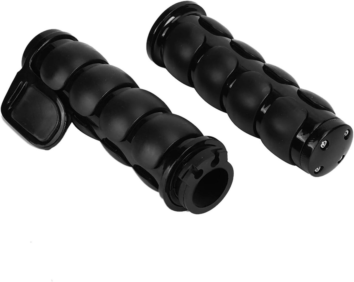 Motorfiets Stuurgrepen - Handvat Covers - Comfortabel Rijden - Antislip Textuur - 25 Mm - Zwart