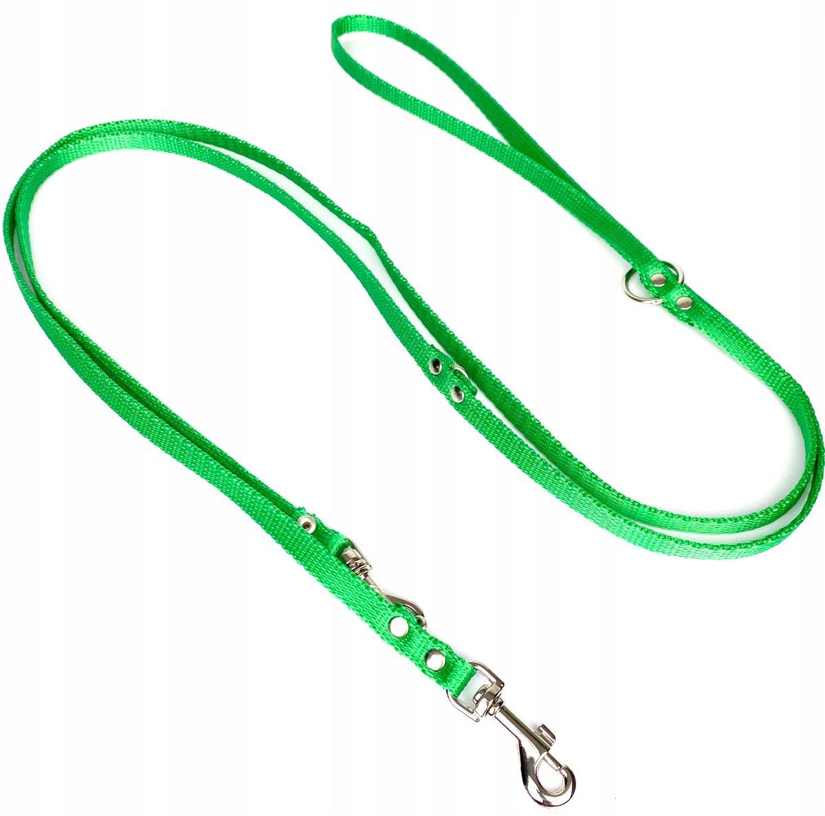 Verstelbare Hondenlijn 120-205 cm / 10 mm Breed - Lichtgroen