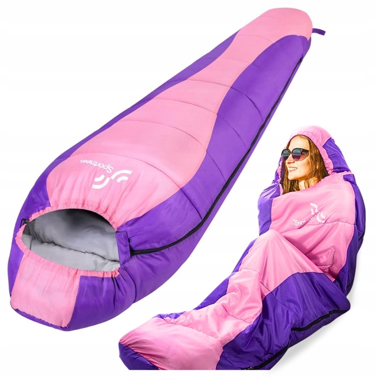 Light Mummie Slaapzak 220x80cm - 3-4 Seizoenen, Kamperen