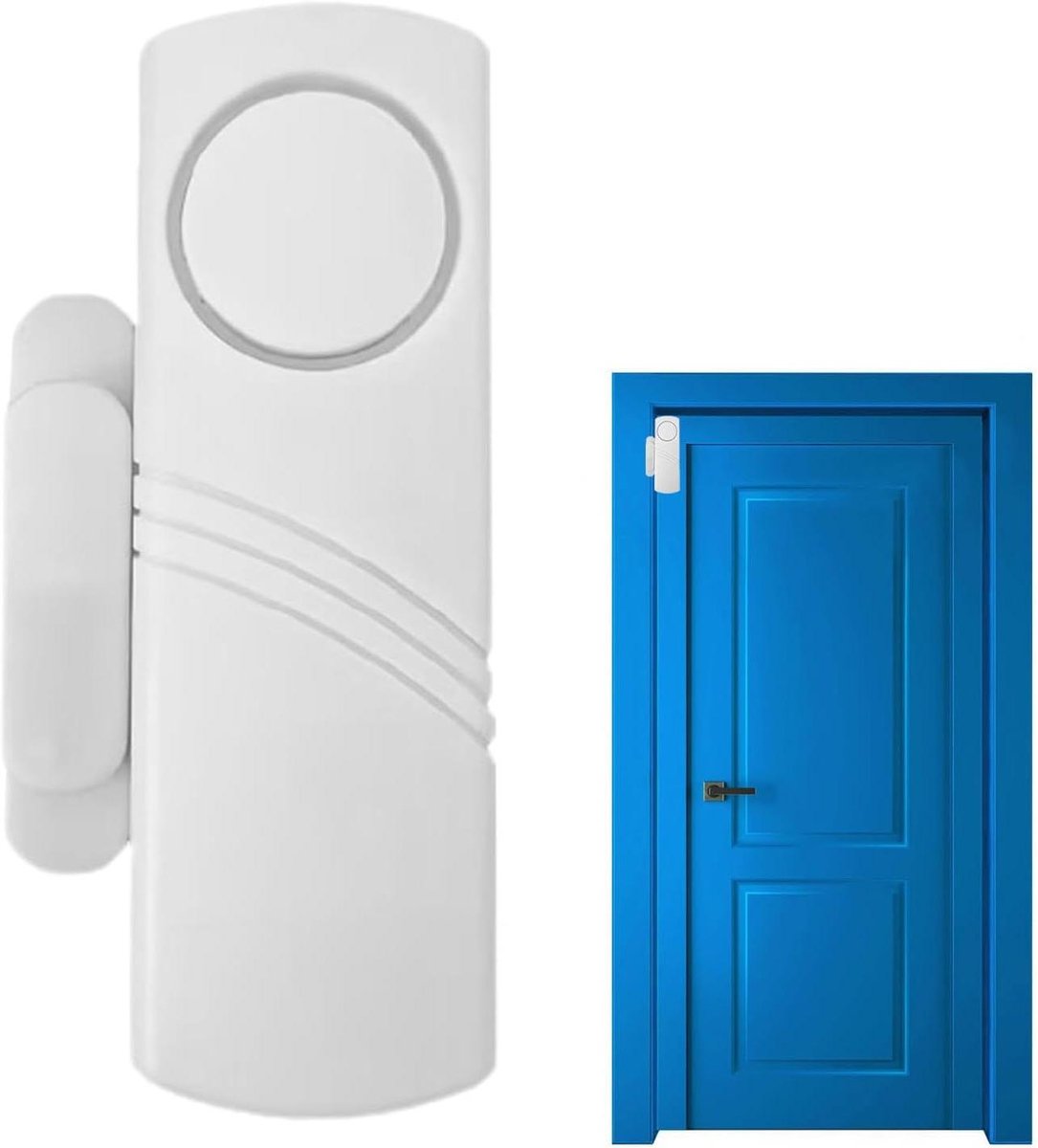 Deuralarm - Magnetische sensor - Thuisbeveiliging - Eenvoudige installatie - 15.8 x 9.19 x 2.79 cm - Wit