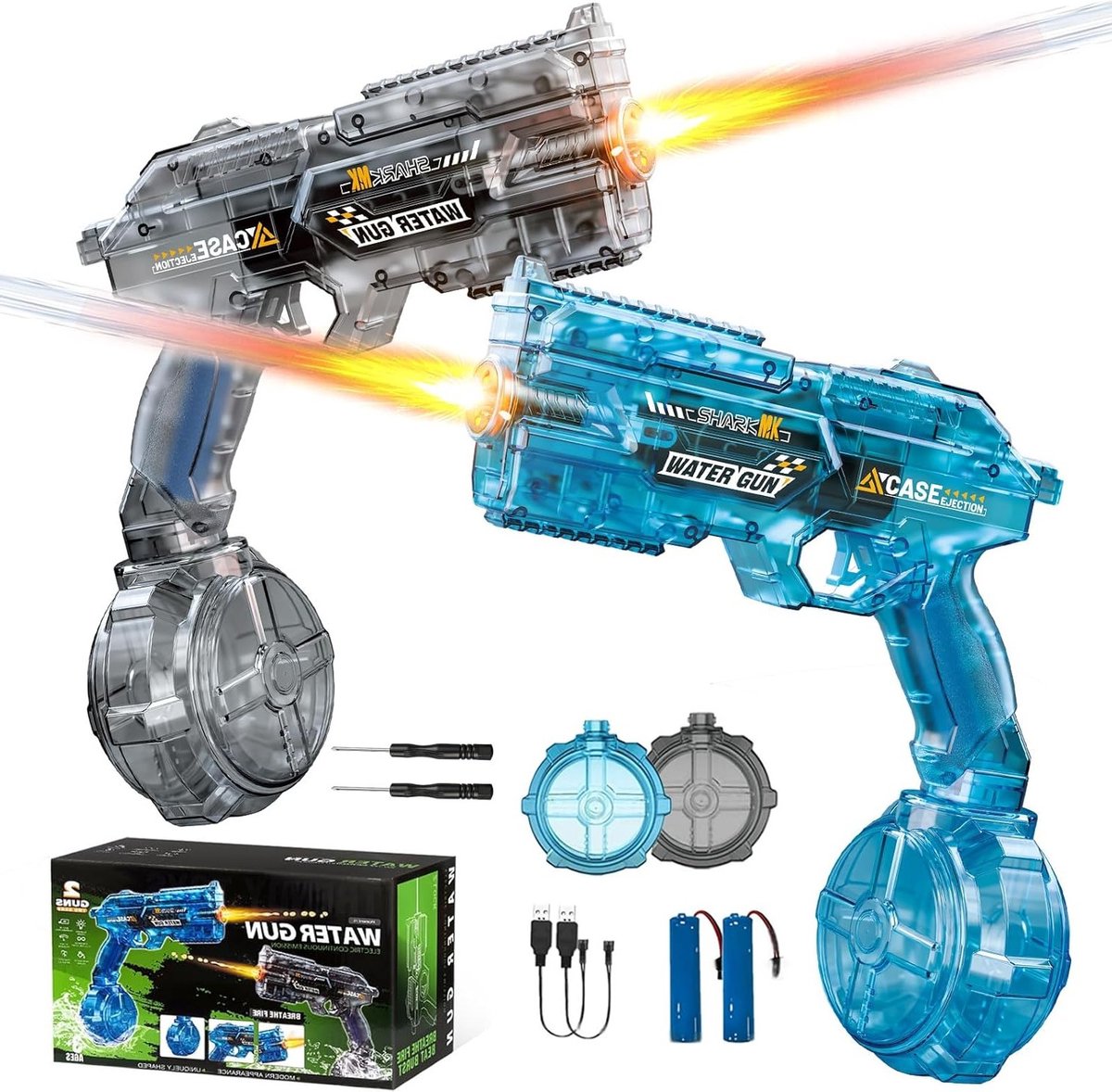 Interactieve Waterpistolen Set voor Kinderen - 2 Stuks Spelletjes voor Buiten en Verfrissing
