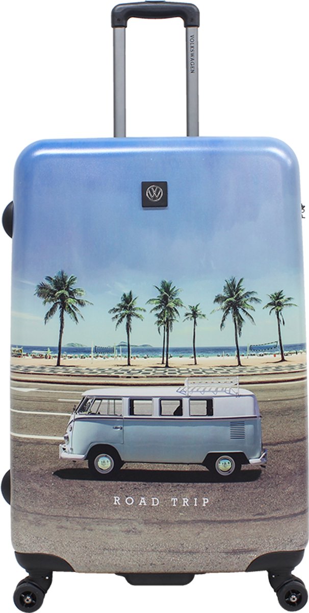 Volkswagen – Roadtrip | Harde Koffer / Trolley / Reiskoffer – Large (78 cm) - Bedrukt / Large
