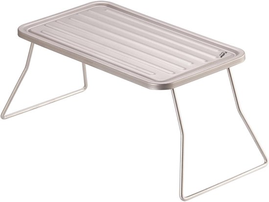 Draagbare Grill - Opvouwbare BBQ - Buiten Koken - Lichtgewicht Titanium - 27 cm Uitgevouwen - Zilverkleurig — afbeelding 2