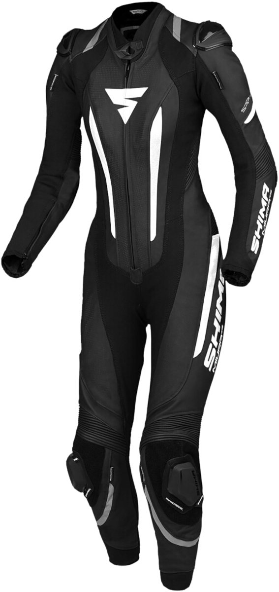 SHIMA Miura RS Dames Zwart Wit 1-Delig Motorpak - Racepak