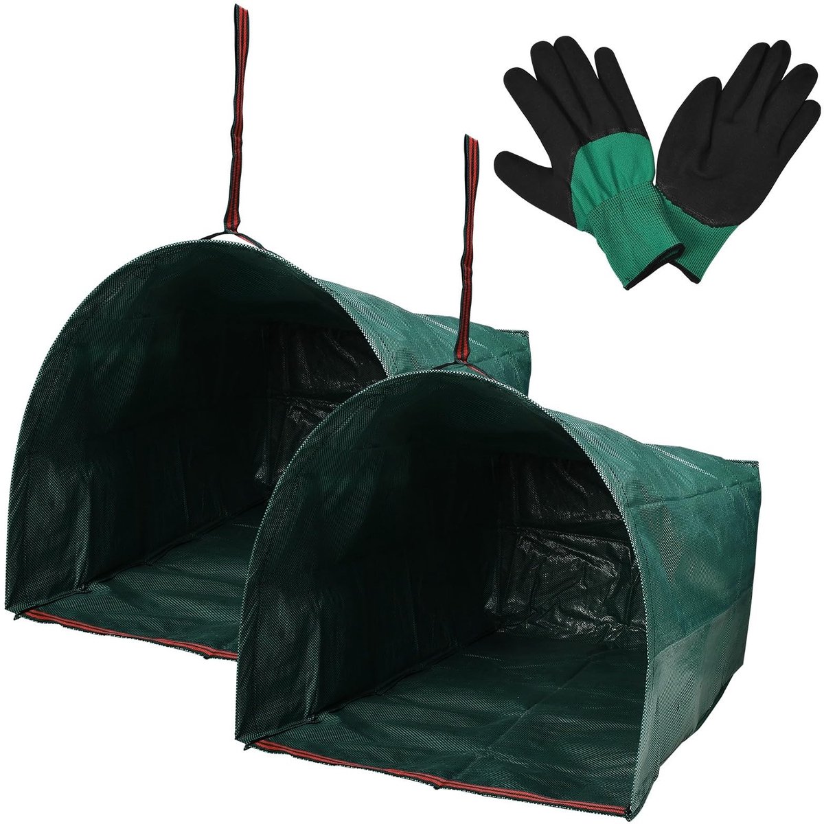 Dailygoods- Tuinafvalzakken 270 Liter - Scheurvast - Waterdicht - Herbruikbaar - Stabiele Bladzak - Met Handvat