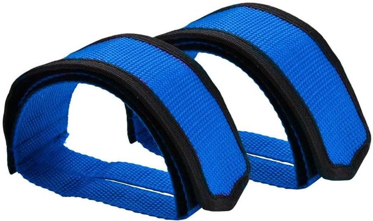 Fiets Pedaal Banden - Fietsonderdeel - Veilig Fietsen - Verstelbaar Nylon - 2 stuks - Blauw