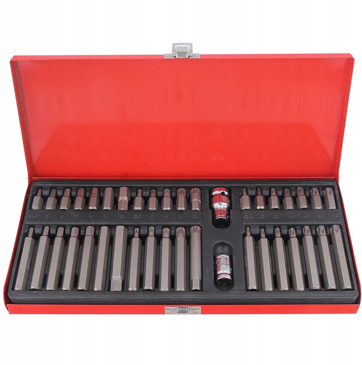 40-delige Bitset met Inbus & Torx - Metalen koffers