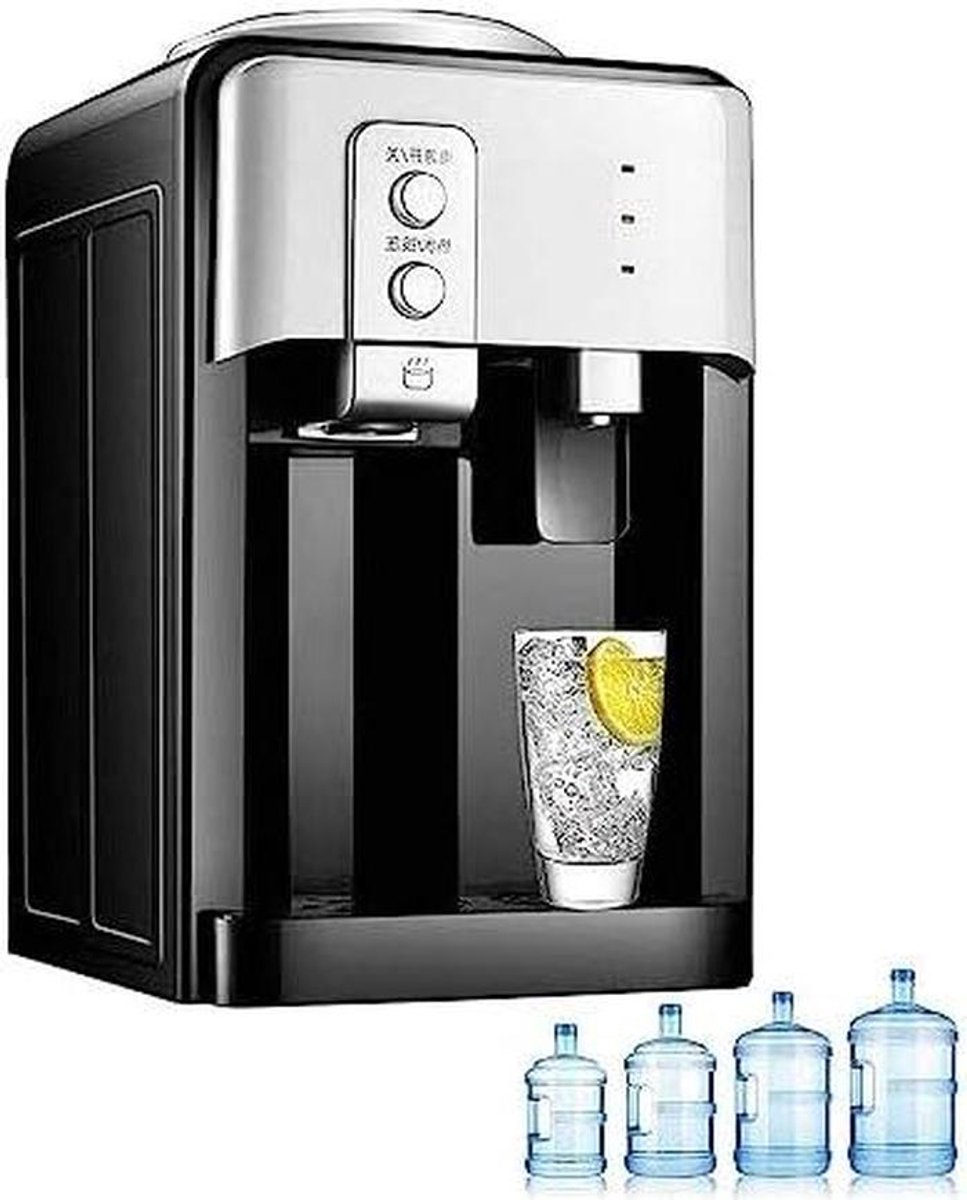 Tafelmodel waterdispenser - Waterkoeler - Direct hydrateren - Warm en koud water - 25.5 cm - Wit
